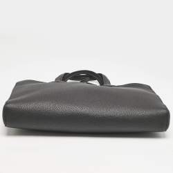 Hermes Noir Togo Leather Victoria Light Briefcase