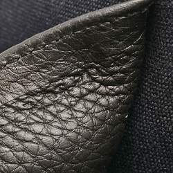 Hermes Noir Togo Leather Victoria Light Briefcase
