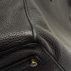 Hermes Noir Togo Leather Gold Finish Birkin 35 Bag