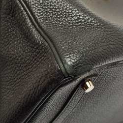 Hermes Noir Togo Leather Gold Finish Birkin 35 Bag