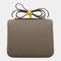 Hermes Etoupe Epsom Leather Constance 24 Shoulder Bag
