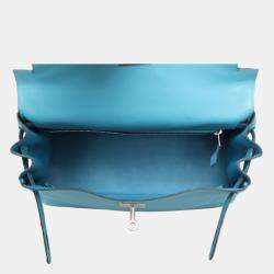 Hermes Turquoise Togo Leather Kelly 28 Shoulder Bag