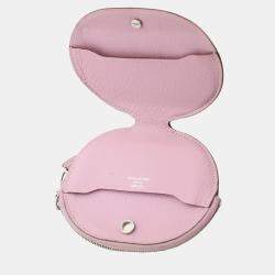 Hermes Mauve Sylvestre, Bleu Electrique & Capucine Chevre Mysore Leather In The Loop Wink Card Holder