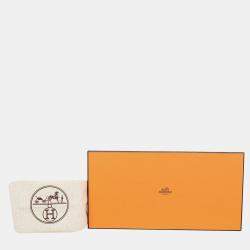 Hermes Black Leather Zipped Long Wallet