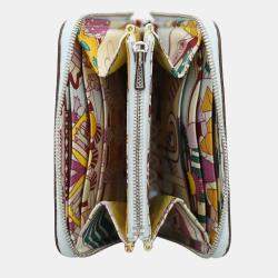 Hermes Multicolor Swift Leather Patisserie Francaise Azap Compact Wallet