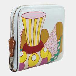 Hermes Multicolor Swift Leather Patisserie Francaise Azap Compact Wallet