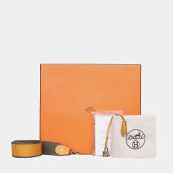Hermes Moutarde Clemence Leather Kelly 32 Amazone Bag