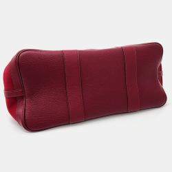 Hermes Red Leather Garden Party 36 bag