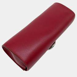 Hermes Red Leather Easy Clutch