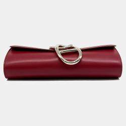 Hermes Red Leather Easy Clutch