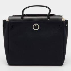 Hermes Black Toile Canvas and Vache Hunter 2in1 Herbag Zip 31 Bag