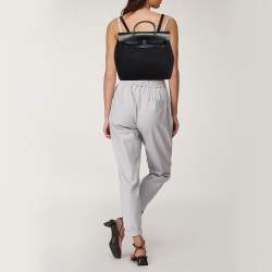Hermes Black Toile Canvas and Vache Hunter 2in1 Herbag PM Backpack