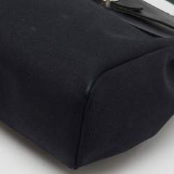 Hermes Black Toile Canvas and Vache Hunter 2in1 Herbag PM Backpack
