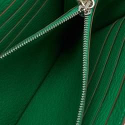 Hermes Menthe Chevre Mysore Leather Kelly Classic Wallet