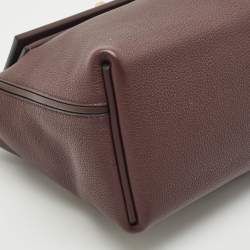 Hermes Rouge Sellier Togo and Swift Leather Gold Finish 24/24 29 Bag
