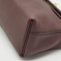 Hermes Rouge Sellier Togo and Swift Leather Gold Finish 24/24 29 Bag