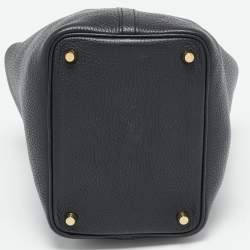 Pre Owned Hermès Noir Taurillon Clemence Leather Picotin Lock 18 Bag