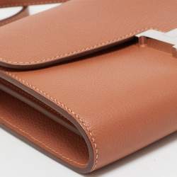 Hermès Blush Evercolor Leather Constance To Go Wallet