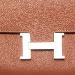 Hermès Blush Evercolor Leather Constance To Go Wallet
