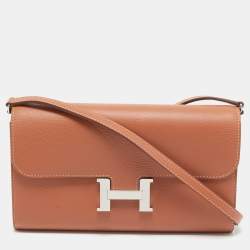 Hermès Blush Evercolor Leather Constance To Go Wallet