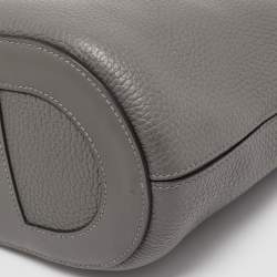 Hermes Gris Meyer Taurillon Clemence and Swift Leather In The Loop 18 Bag
