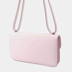 Hermes Mauve Pail Epsom Leather Constance Elan Shoulder Bag