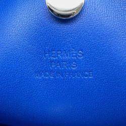 Hermes Blue Lambskin France Pilo