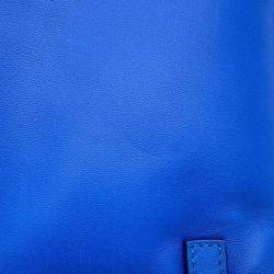 Hermes Blue Lambskin France Pilo