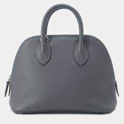 Hermes Ardoise Evercolor Bolide 1923 Mini Satchel Bag