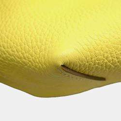 Hermes Limoncello Taurillon Clemence Cabas Sellier 31 Shoulder Bag