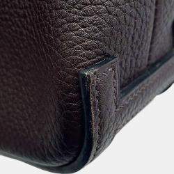 Pre Owned Hermes Brown Fjord Leather Escapade Handbag