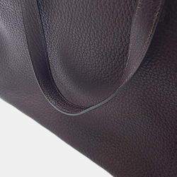 Pre Owned Hermes Brown Fjord Leather Escapade Handbag