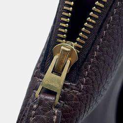 Pre Owned Hermes Brown Fjord Leather Escapade Handbag
