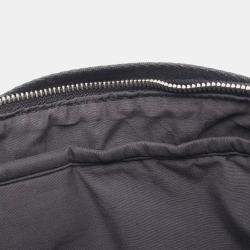 Hermes Black Canvas Leather Acapulco Basas Crossbody Bag