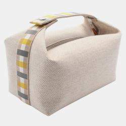 Hermes Canvas Beige Bride-a-Brac Large Handbag