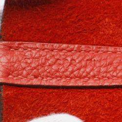 Hermes Red Taurillon Clemence Leather Picotin Lock 22 Handbag 