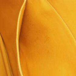 Hermes Jaune Courchevel Bolide 35 Shoulder Handbag  
