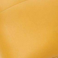 Hermes Jaune Courchevel Bolide 35 Shoulder Handbag  