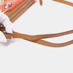 Pre Owned Hermes Silk Vaux Swift Orange Shurusowa To-Go Orange Poppy Shoulder Bag