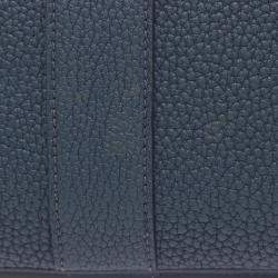 Pre Owned Hermes Navy Negonda Leather Garden Party 36 Tote Bag