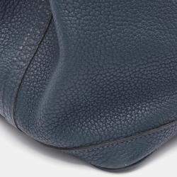 Pre Owned Hermes Navy Negonda Leather Garden Party 36 Tote Bag