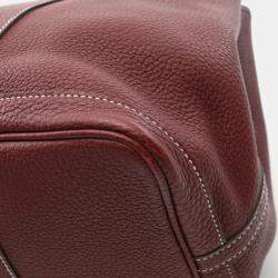 Hermes Rouge H Negonda Leather Garden Party 36 Tote Bag