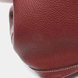 Hermes Rouge H Negonda Leather Garden Party 36 Tote Bag