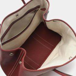 Hermes Rouge H Negonda Leather Garden Party 36 Tote Bag