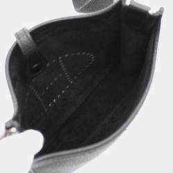 Pre Owned Hermes Black Taurillon Clemence Evelyne TPM Amazon Shoulder Crossbody Bag  