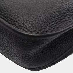Pre Owned Hermes Black Taurillon Clemence Evelyne TPM Amazon Shoulder Crossbody Bag  