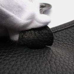 Pre Owned Hermes Black Taurillon Clemence Evelyne TPM Amazon Shoulder Crossbody Bag  