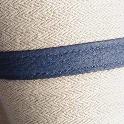 Hermes Blue Negonda Leather Garden Party 36 Tote Bag