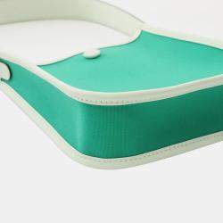 Hermes Vert Fizz Toile H Swift Leather Neo Evelyne TPM Shoulder Bag