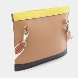 Hermes Beige Swift Barenia Leather Colormatic Horizontal Shoulder Bag  